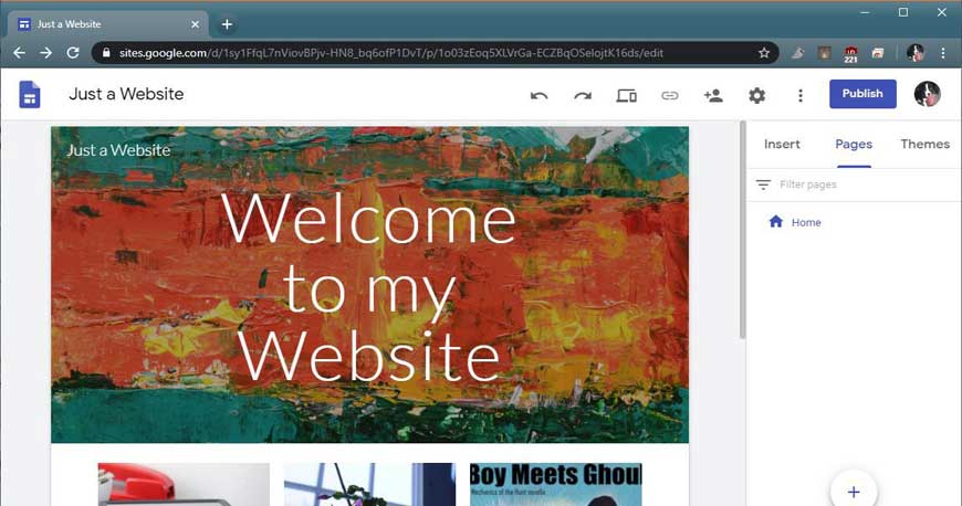 ساخت سایت با گوگل سایت (Google Sites)